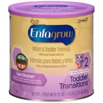 Enfagrow Gentlease 2 Toddler & Infant Formula 20oz (Purple Top)